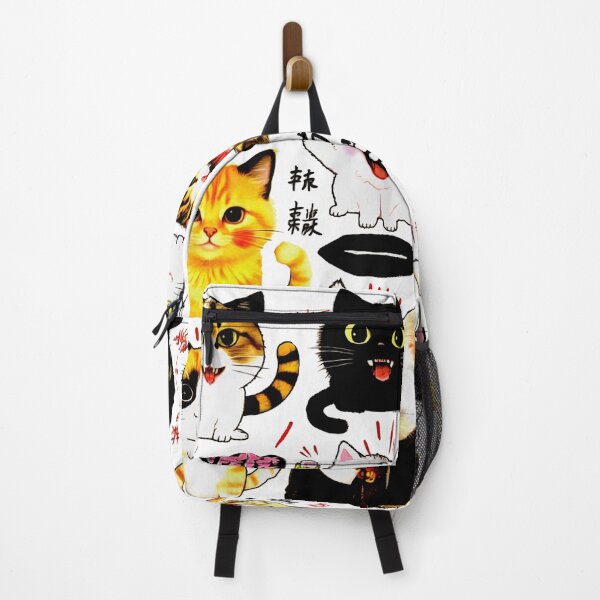 Item preview, Crazy cute funny cats in japan style manga anime ink drawing designed and sold by VonKalt.
