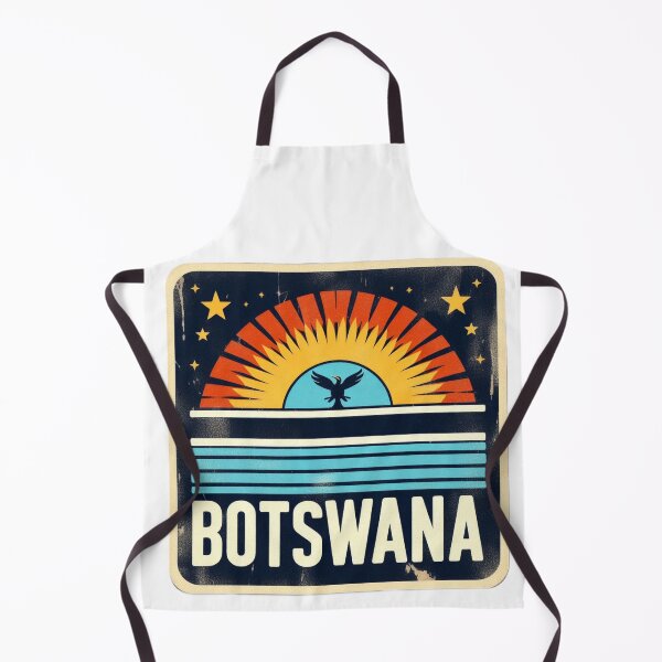 Item preview, Botswana - Vintage, Retro Logo designed and sold by Freewebnuaiart.