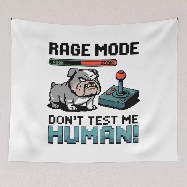 Item preview, Angry Gamer Bulldog – Rage Mode On designed and sold by NaturePixel.