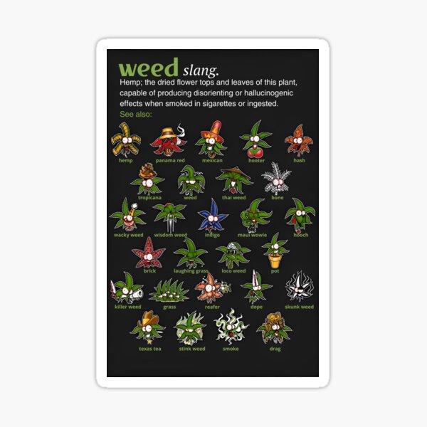 Item preview, Weed Slang designed and sold by Modern3Art.