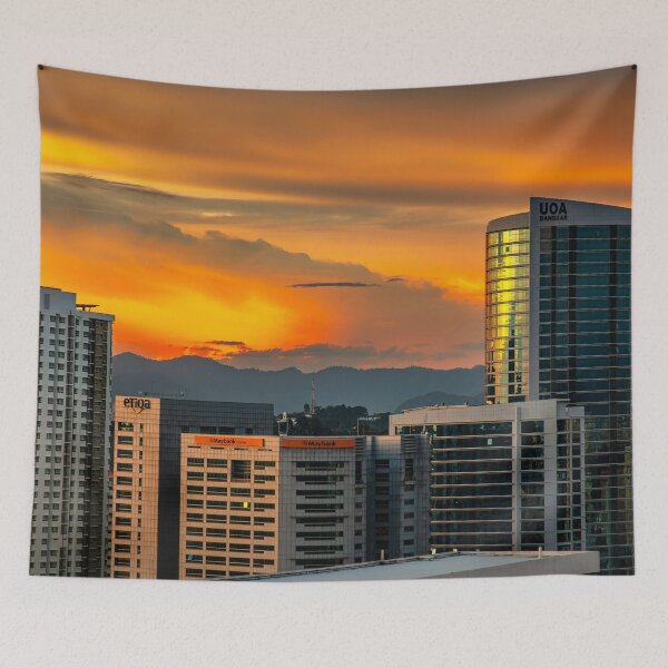 Item preview, Kuala Lumpur Sunset Cityscape designed and sold by AJEvans.