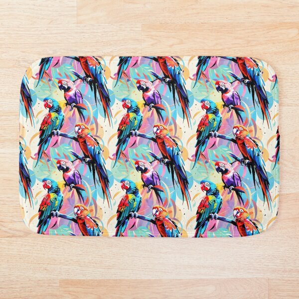 Item preview, Vibrant Parrot Feathers - Tropical Burst of Colors designed and sold by Canvas-Whispers.