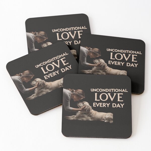 Item preview, UNCONDITIONAL LOVE, EVERY DAY - A T-Shirt That Speaks from the Heart designed and sold by Mikel-empire.