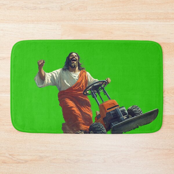 Item preview, Lawnmover Jesus designed and sold by obstinator.