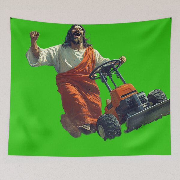 Item preview, Lawnmover Jesus designed and sold by obstinator.