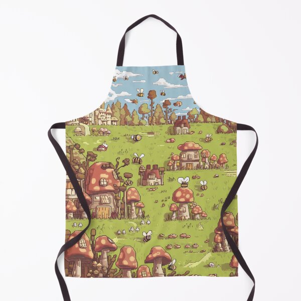 Item preview, Bee and Mushroom Village – Cozy Pixel Art Fantasy Scene designed and sold by NaturePixel.