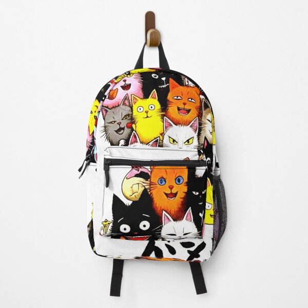 Item preview, Crazy cute funny cat in japan style manga anime ink drawing designed and sold by VonKalt.