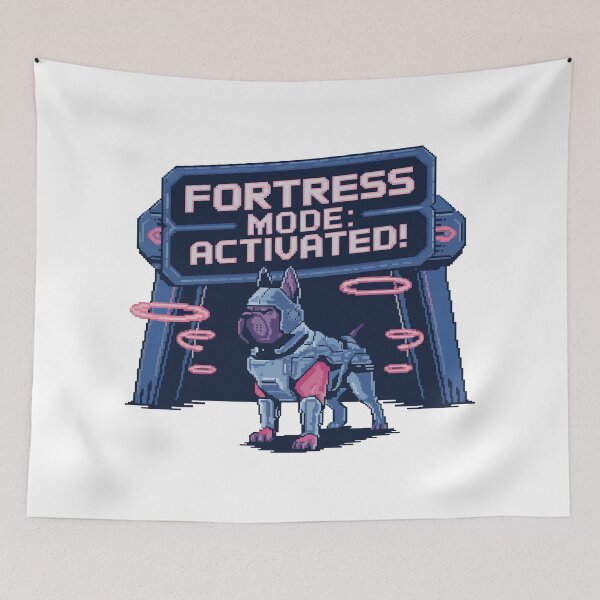 Item preview, Cyberpunk Cane Corso Dog – Pixel Art Armored Pup designed and sold by NaturePixel.