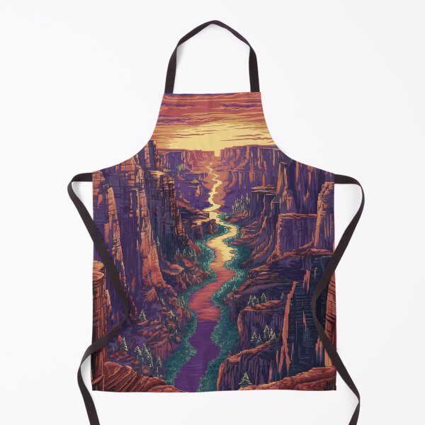 Item preview, Grand Canyon Pixel Art – Sunset Landscape designed and sold by NaturePixel.
