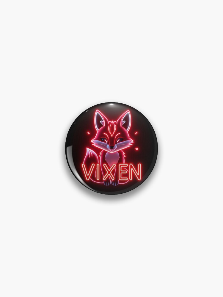 Thumbnail 1 of 3, Pin, Neon Glow Vixen Design designed and sold by Vixen-Games.