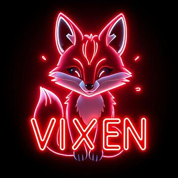 Artwork thumbnail, Neon Glow Vixen Design by Vixen-Games