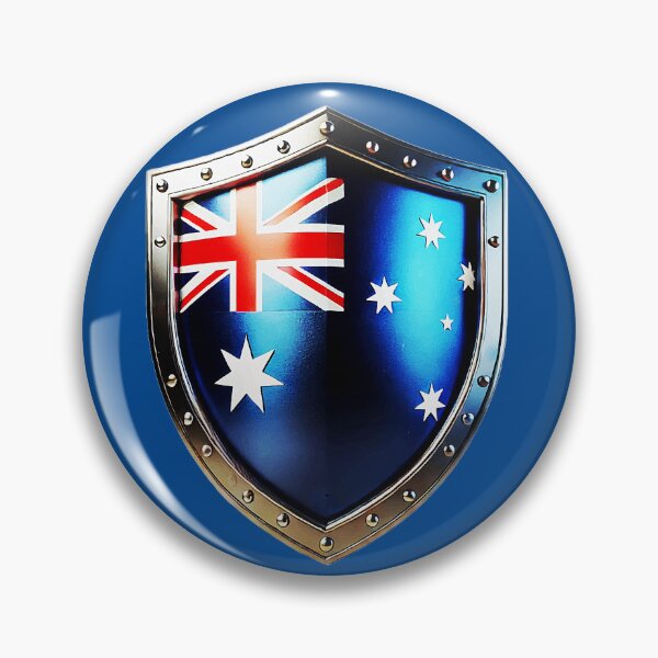 Item preview, Australian Shield of Valor – Southern Cross Patriot Emblem designed and sold by Highlandkings.