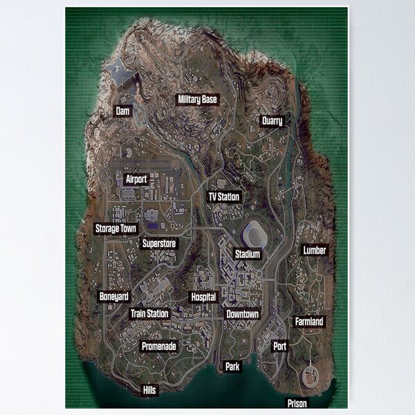 Item preview, Verdansk New Map 2025 designed and sold by jaggyboy.