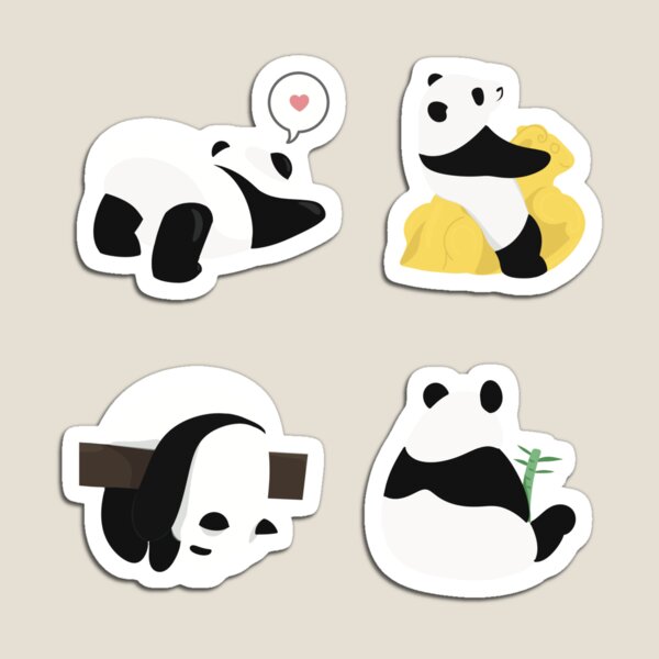 Item preview, Panda sticker pack designed and sold by claudesign.