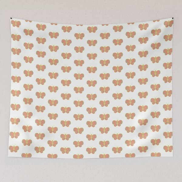 Item preview, illustrated butterfly in bright colours  designed and sold by rizz-.