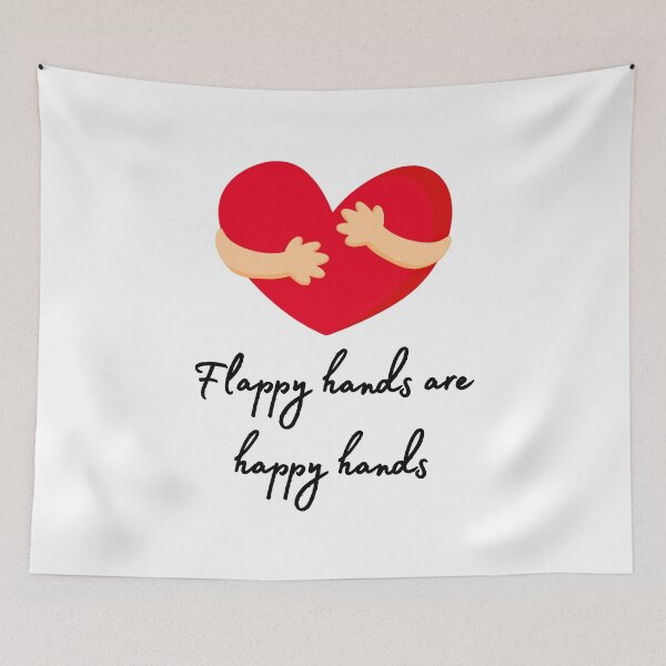 Item preview, Flappy Hands Are Happy Hands | Autism Stimming Neurodiversity Support Gift designed and sold by SlocifieShop.