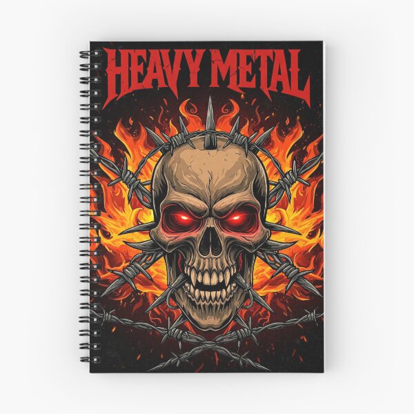 Item preview, Heavy Metal Skull Inferno designed and sold by Metalborne.