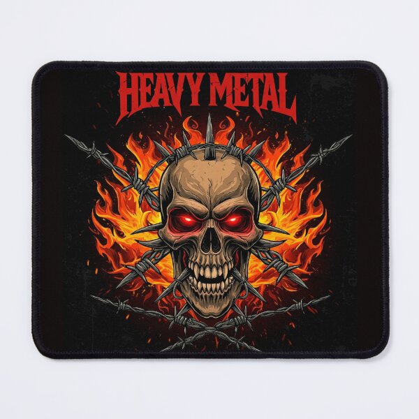 Item preview, Heavy Metal Skull Inferno designed and sold by Metalborne.