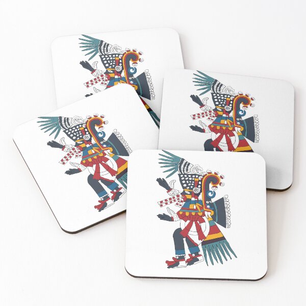 Item preview, Aztec wall art | Illustration of Tezcatlipoca, God of destiny and darkness | Mexican art poster | Pre-Hispanic design designed and sold by escarabajdesign.