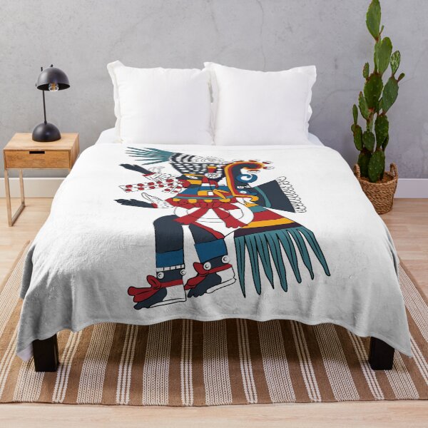 Item preview, Aztec wall art | Illustration of Tezcatlipoca, God of destiny and darkness | Mexican art poster | Pre-Hispanic design designed and sold by escarabajdesign.