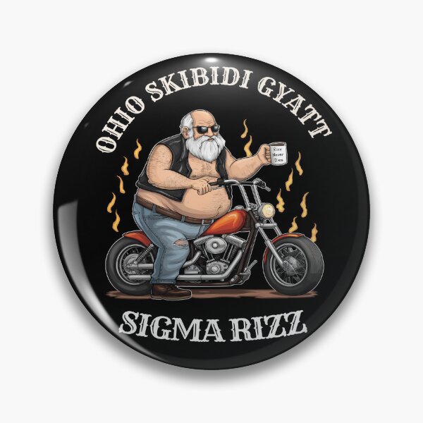 Artikelvorschau, Ohio Skibidi Gyatt Sigma Rizz Boomer Biker  entworfen und verkauft von AwakenedSoul.