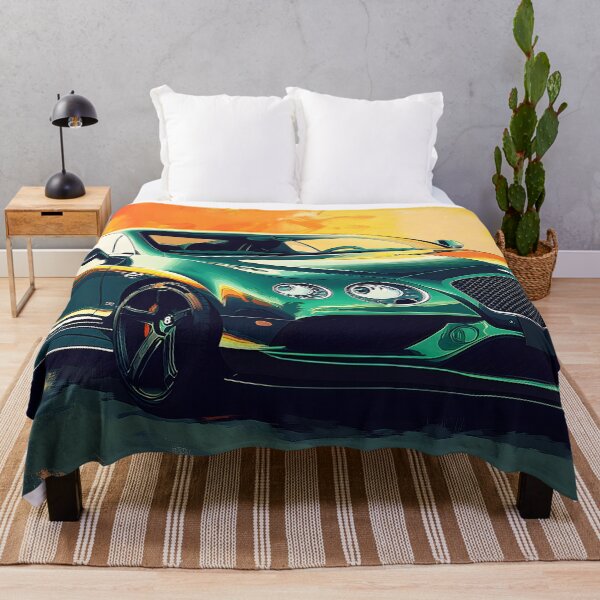 Item preview, Green Bentley Continental GT Poster – Luxury in Motion designed and sold by AutoPopStudio.