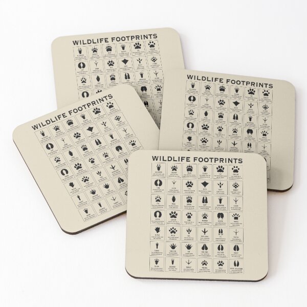 Item preview, Wildlife Animal Footprints Tracks Chart designed and sold by Maljonic.