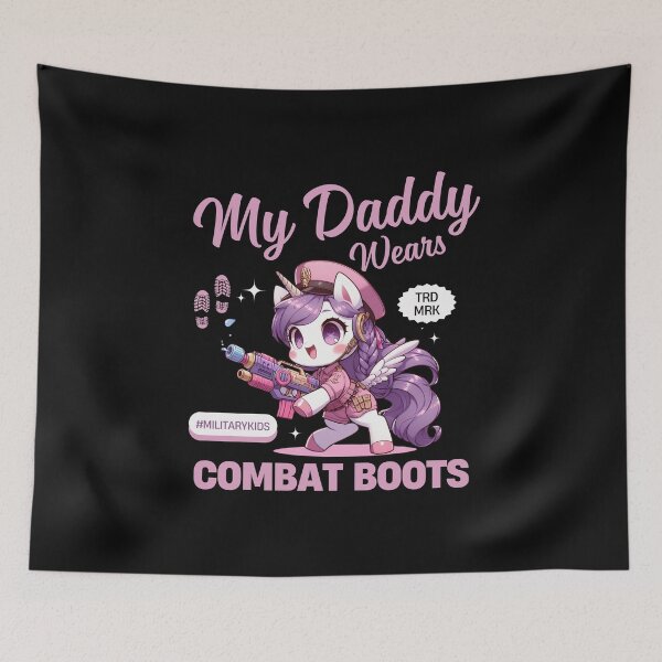 Item preview, Military kid : My Daddy wears combat boots designed and sold by Peerless-Prime.