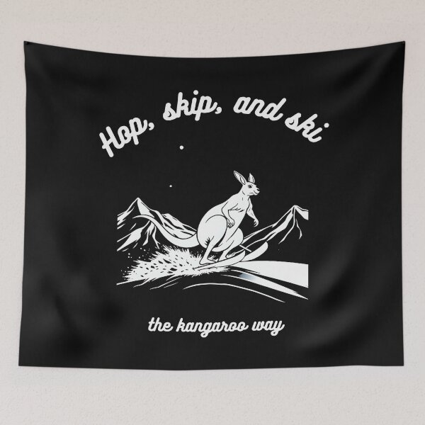 Item preview, Hop, skip, and ski – the kangaroo way designed and sold by adamlach88.
