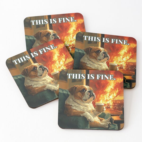 Item preview, This is Fine: Bulldog Edition designed and sold by Shop_DOUBLEOSOO.