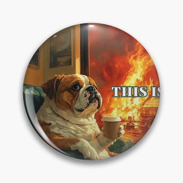 Item preview, This is Fine: Bulldog Edition designed and sold by Shop_DOUBLEOSOO.