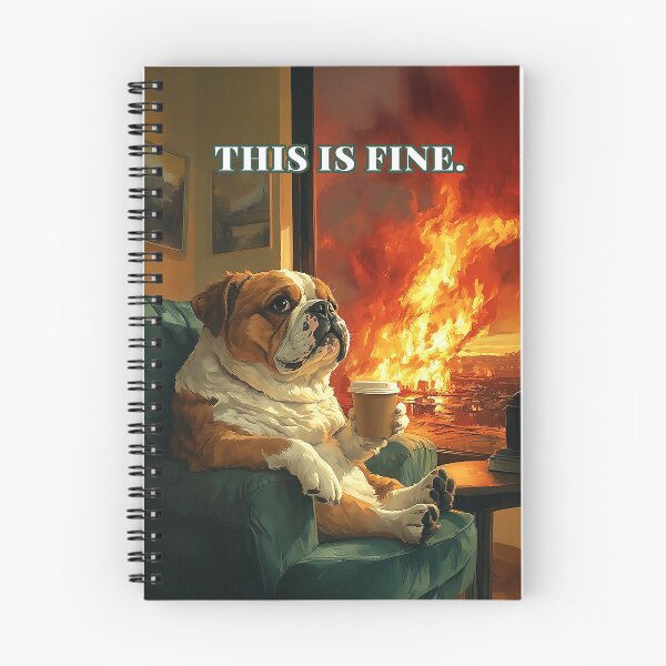 Item preview, This is Fine: Bulldog Edition designed and sold by Shop_DOUBLEOSOO.