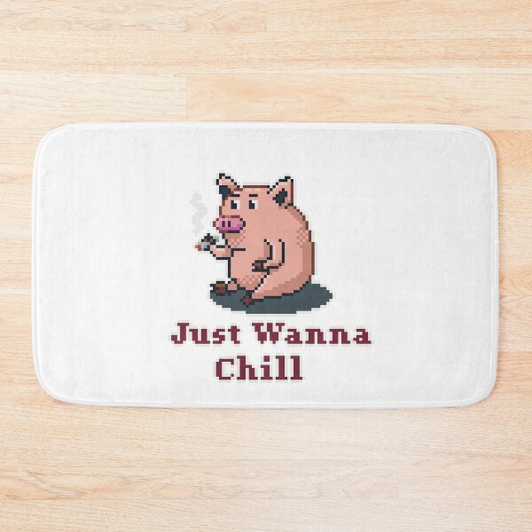 Item preview, Chill Pig Pixel Art designed and sold by Ekira Pop Pixel.