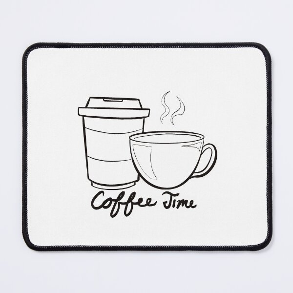 Aperçu de l'œuvre Dessin au trait de l'heure du café créée et vendue par starlit-art.