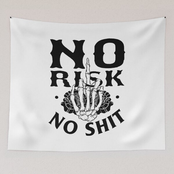 Item preview, No Risk No Shit; designed and sold by StickerApe.