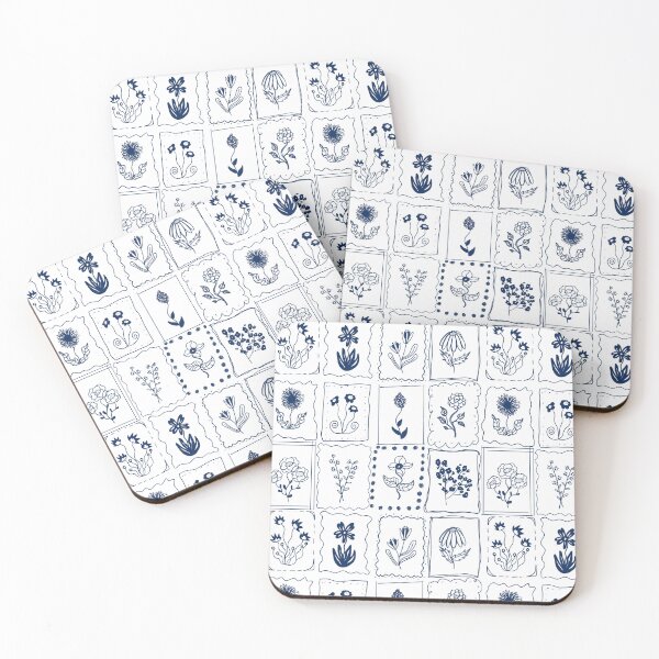 Item preview, Blue China Flowers designed and sold by Abi Kathleen.