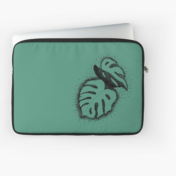 Vista previa del artículo con la obra «Trabajo de puntos de hojas de monstera», diseñado y vendido por ValeriaMeraz.