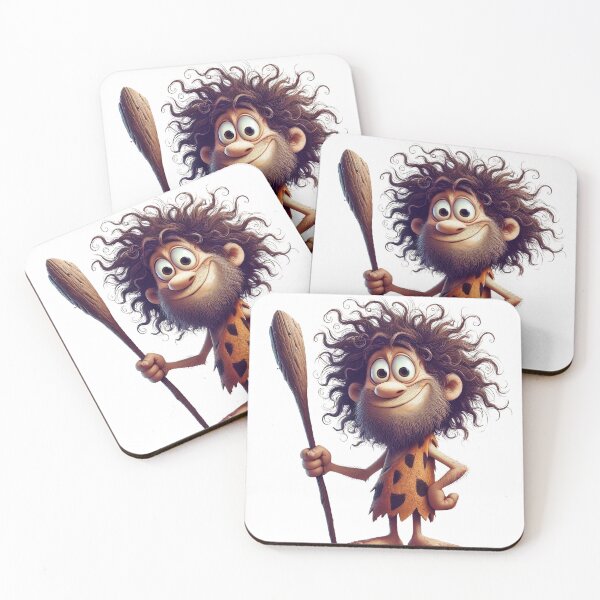 Item preview, Funny Caveman Cartoon | Prehistoric Character Art designed and sold by Agiftery.