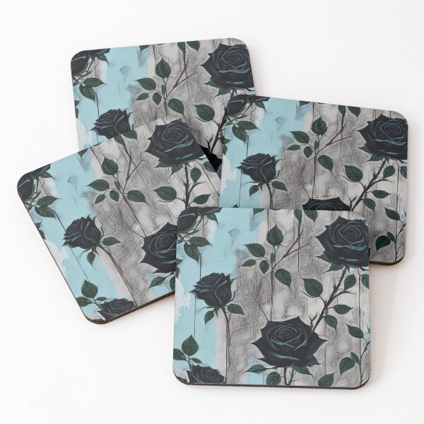 Item preview, Roses on Painted Wood designed and sold by Hen-C-Art.