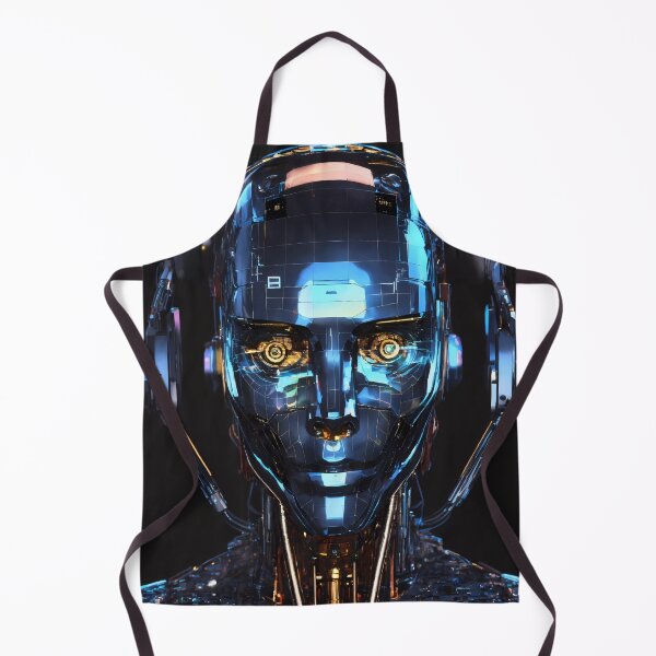 Item preview, Futuristic Humanoid Robot – High-Tech AI Vision designed and sold by FusionCipher.