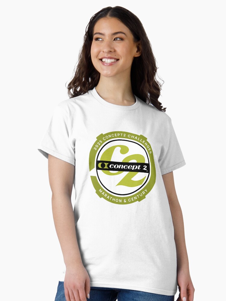 Thumbnail 2 of 7, Classic T-Shirt, 2025 Concept2 Marathon and Century Challenge designed and sold by concept2inc.