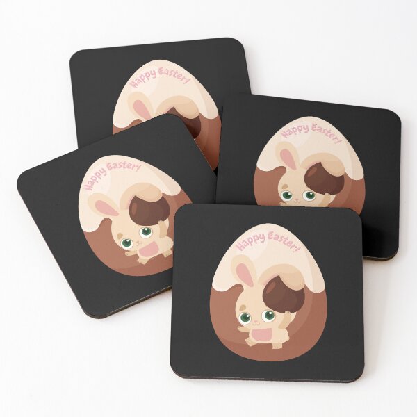 Item preview, Happy Easter - Bunny and Chocolate Egg. designed and sold by made4noise.