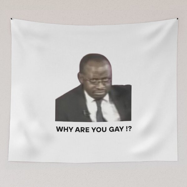 Item preview, Serious Stare Meme - Why are you gay?  designed and sold by MOTAS FASHION .