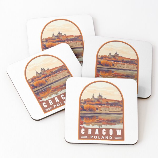 Item preview, Cracow in Poland Vintage Travel Art Landscape designed and sold by MaateoDesign.