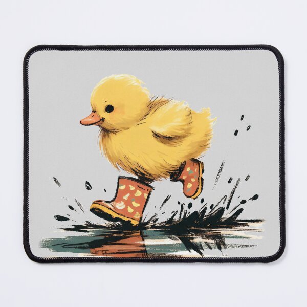 Item preview, Adorable Duckling Jumping in a Puddle designed and sold by Slick-Waffles.