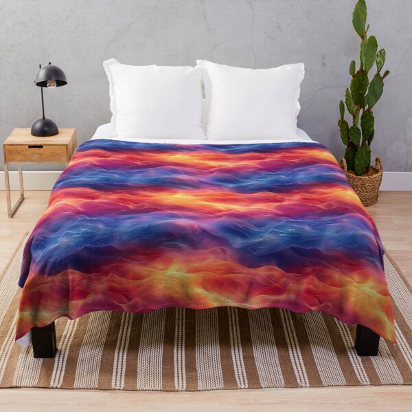 Item preview, Fire and Ice Abstract Waves Pattern designed and sold by NTGUILTY.