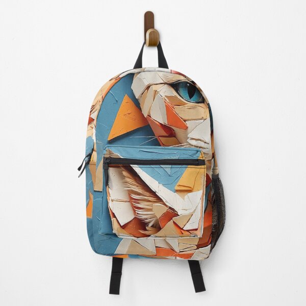 Item preview, Geometric cat, azure gaze, color overlays designed and sold by Memetitation.
