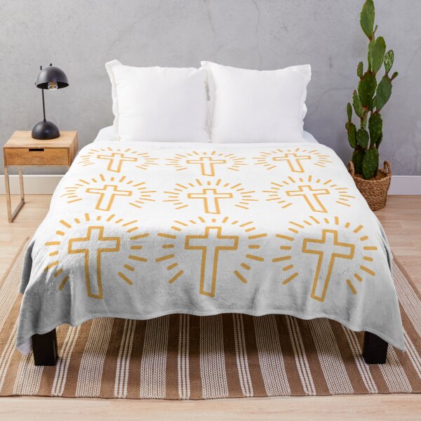 Item preview, Simple Religious Pattern of Golden Crosses designed and sold by AmazonHermit.