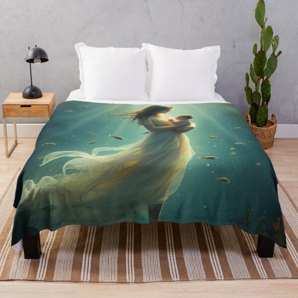 Item preview, Aquatic maternity, ocean cradle, Madonna and her baby designed and sold by Memetitation.