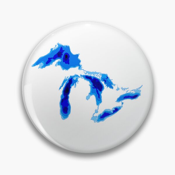 Item preview, Michigan lakes depths designed and sold by Postlydia.